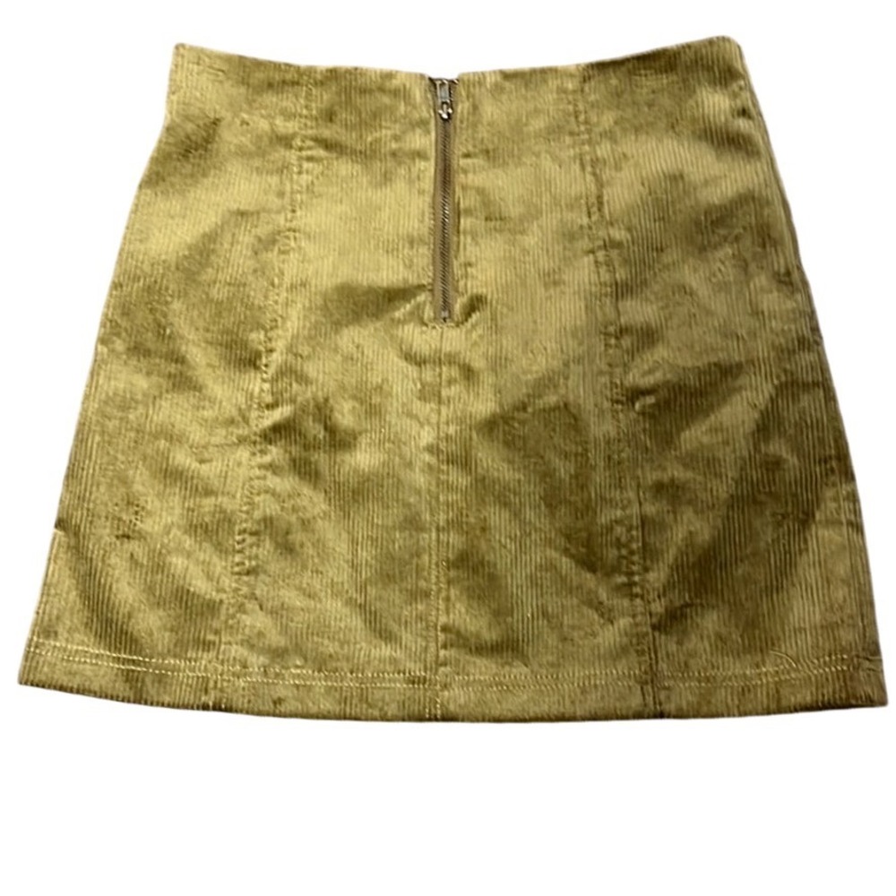 Franki by Francesca's Girls Brown Corduroy Paneled Mini Skirt Youth 12 NWT